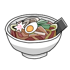 Menu Sticker (Japanese Noodles Snack)