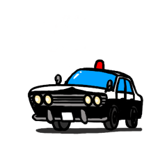 Police Car Sticker