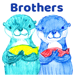 happy otters brothers