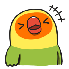 Peony parrot 9 the first LINE Sticker