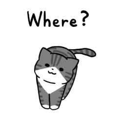 Silver tabby and white cat 3 (English)