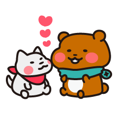 Brownie & Shiba inu stickers by Mia