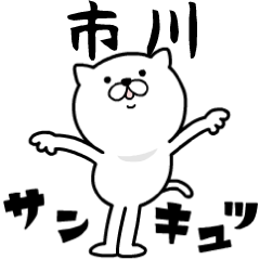 Pretty kitten ICHIKAWA Sticker [MOVE]