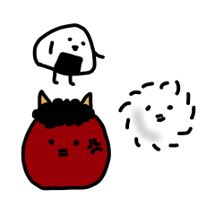 oni and riceball and dust