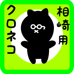black cat sticker for aizaki