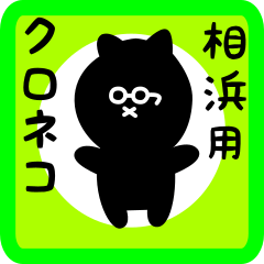 black cat sticker for aihama