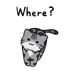 American shorthair sticker 3 (English)