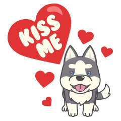Playful Husky Valentine - Mini Pack 1