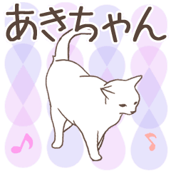 Akichan name sticker3