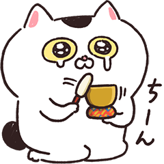 Cat sticker"Neko-chan"_haka