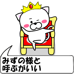 "Mizuno" dedicated name Sticker (Move)