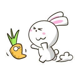 Rabbit love Carrot by ngamrat