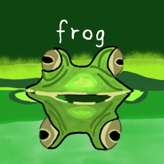 Frog sticker cassette