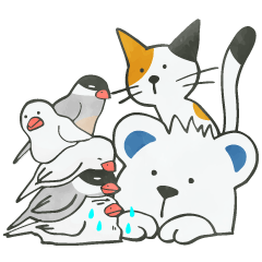 Polar bear Cat Dog and friends/Revised