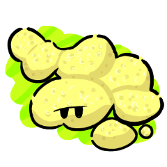 Unmotivated Slime Mold Sticker