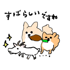 小犬のスタンプだいたい敬語