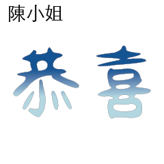 陳先生小姐姓氏專屬姓名貼104