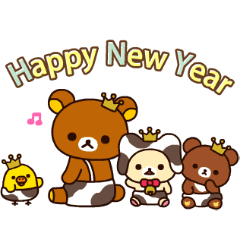 Rilakkuma New Year's Animated Stickers