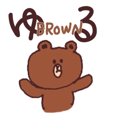 YURUYURU-BROWN & FRIENDS series.1