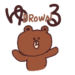 YURUYURU-BROWN & FRIENDS series.1