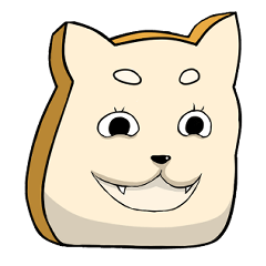 Happy Toast Shiba Inu