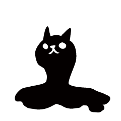 sulky face black cat