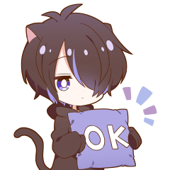 KURONEKO boy sticker