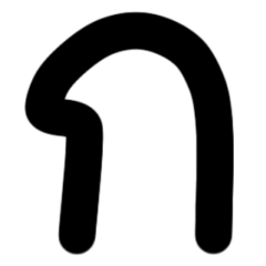 Thai consonants black