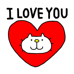 りるねこ ハート Line スタンプ Line Store