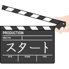 Moving clapperboard