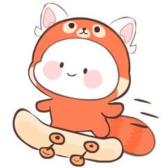 Red Panda! (Big Sticker) #2