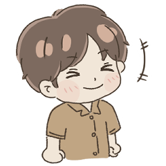 little boy-tribute to LINE's stickers