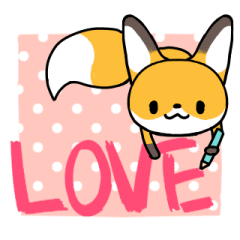 Lovely Fox Sticker