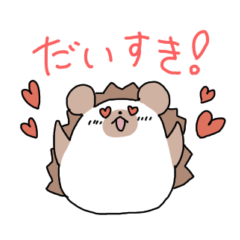 Round Hedgehog Sticker