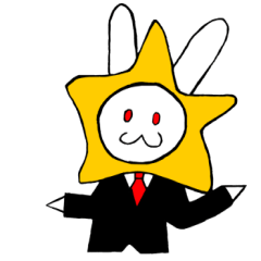 rabbit suit and stars