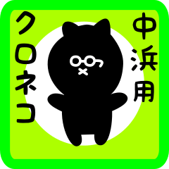 black cat sticker for nakahama