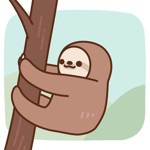 lazy tree sloth