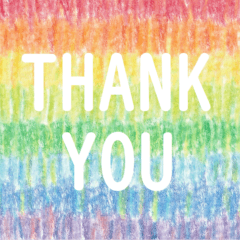 colored pencil sticker (circle & square)