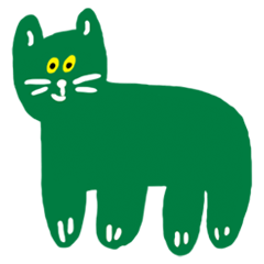Green  ordinary cat
