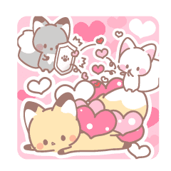 らぶいっぱいおきつねさま Line スタンプ Line Store らぶいっぱいおきつねさま Line スタンプ Line Store