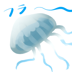 Swimming jellyfish