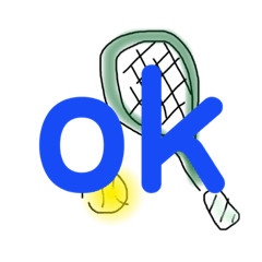 Tennis illustrates with big letters