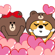 There is Sticker of Brown & Cony vol.3
