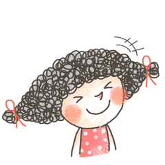 Sweet Girl Line stickers by Shyaan Lin