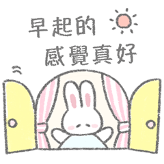 The fluffy bunny sticker28(tw)