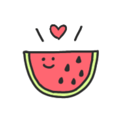 myun's fruit sticker