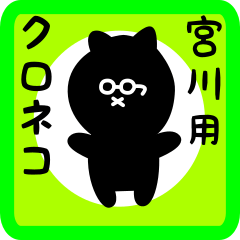 black cat sticker for miyakawa