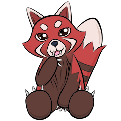 Toothless Red Panda