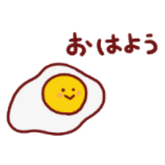 Egg and lovely people Sticker