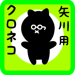 black cat sticker for yagawa